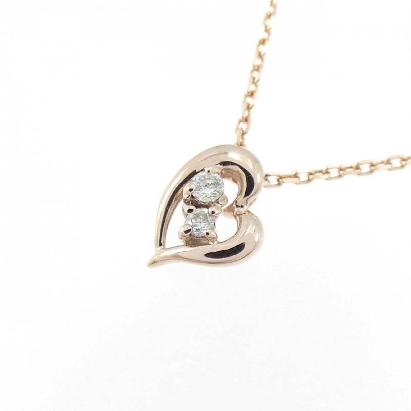 K10PG Dây chuyền kim cương hình trái tim 0.02CT - Hàng hiệu Chính hãng 860183