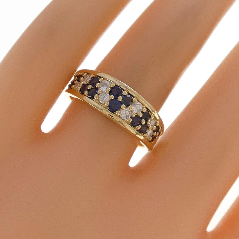 Nhẫn Sapphire K18YG 0.67CT - Hàng hiệu Chính hãng 851992