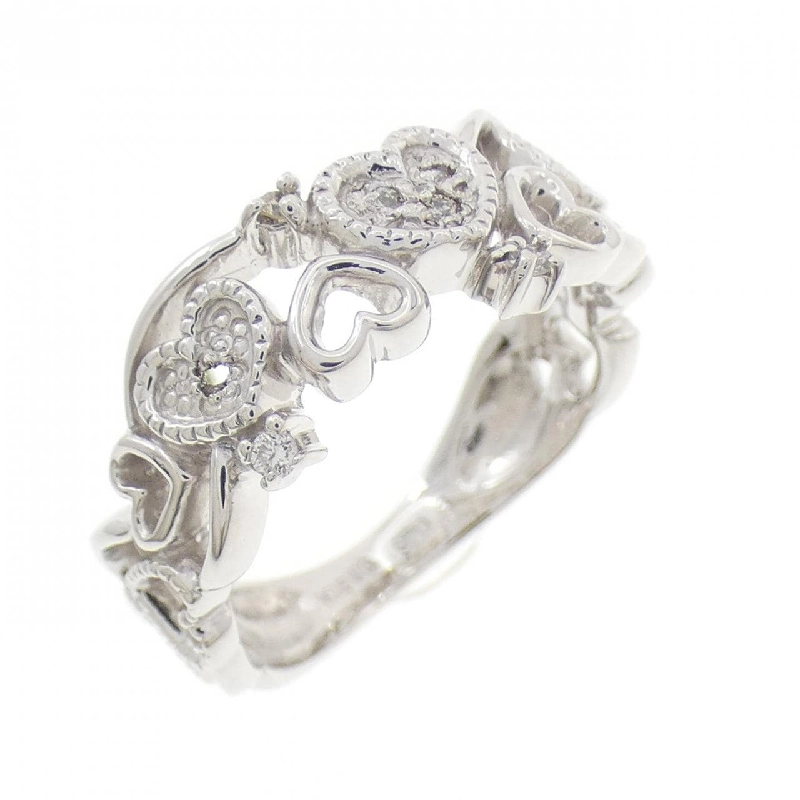 Nhẫn kim cương hình trái tim K18WG 0.08CT - Hàng hiệu Authentic 850504