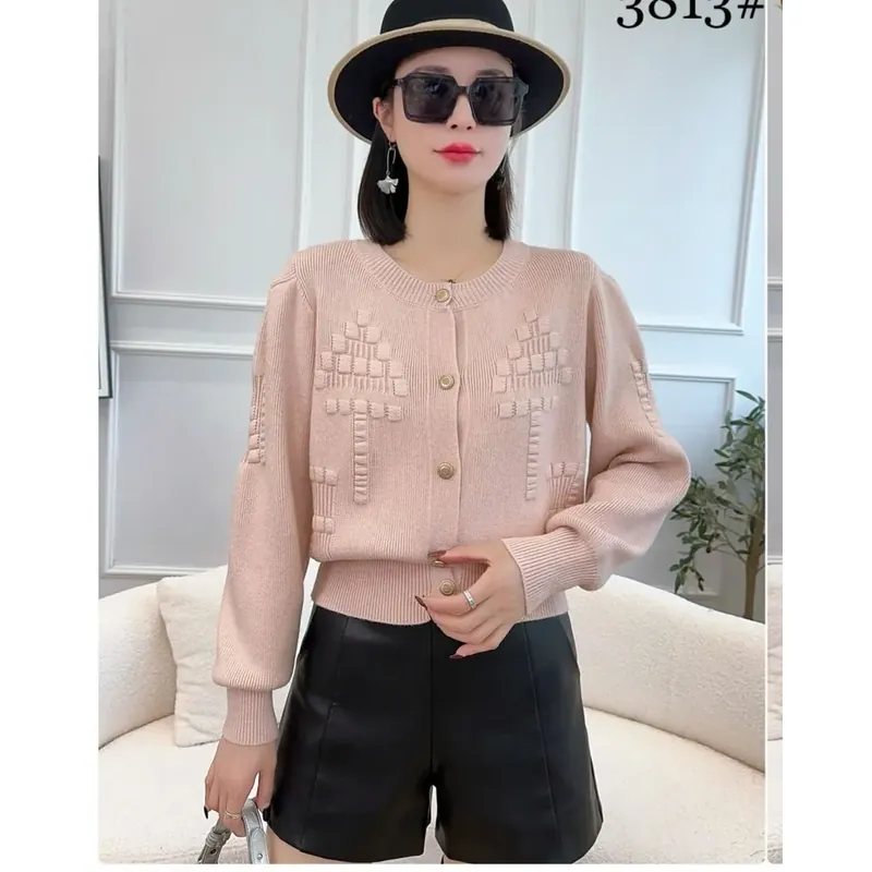 Áo cardigan quảng Châu Cao cấp chất liệu Len nông cừu  606551