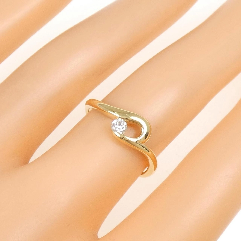 Nhẫn kim cương K18YG 0.10CT - Hàng hiệu chính hãng 849202