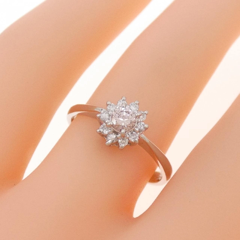 Nhẫn kim cương hồng PT900 0.154CT 670775