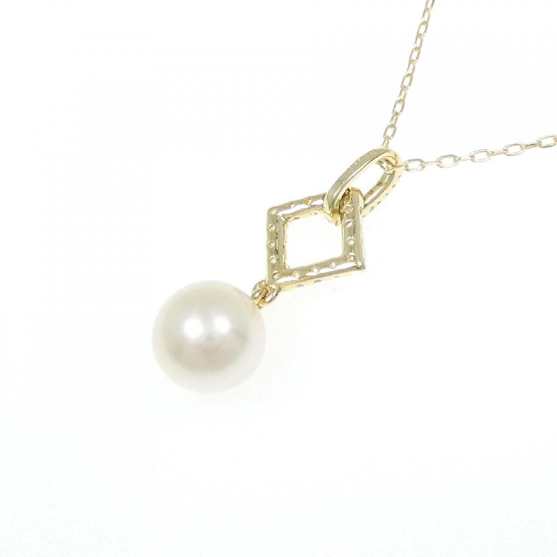 K18YG Ngọc trai Akoya Dây chuyền 8mm - Hàng hiệu Chính hãng 858117