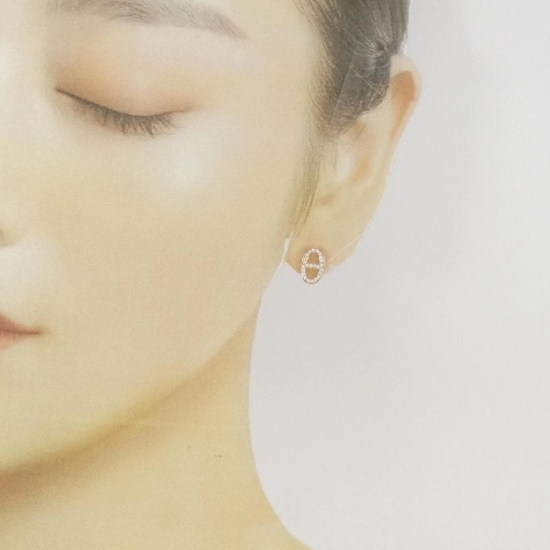 Khuyên tai Hermès Chaine d'Ancre Contour 665595