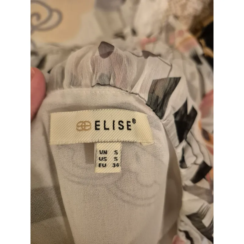 Áo sơ mi nữ ELISE họa tiết trừu tượng size S 931100