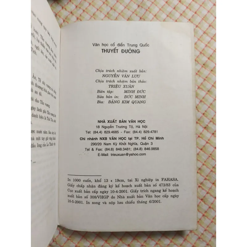 THUYẾT ĐƯỜNG - KHUYẾT DANH • Dịch giả: La Thần 763940