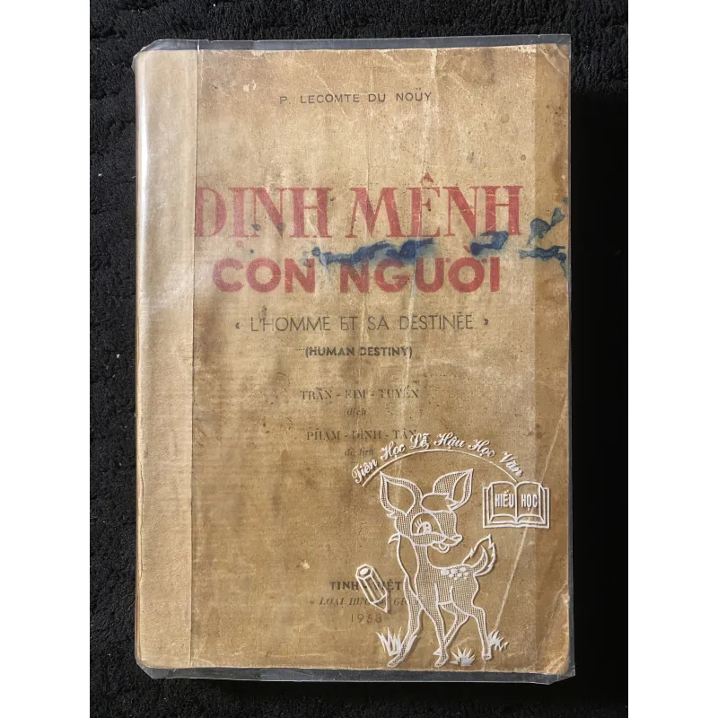 [ sách xưa] Định mệnh con người- Lecomte du Noüy.      1037729