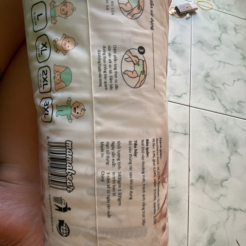Tả Quần Mamabear baby diaper - Size 5XL  78795