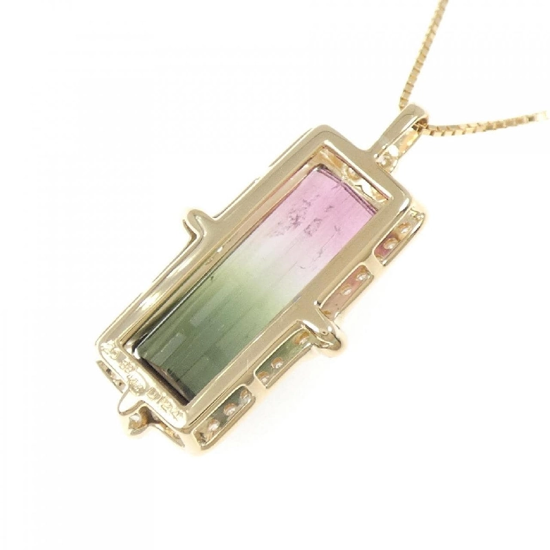 K18YG Tourmaline Necklace 20.39CT - Hàng hiệu Authentic 859512