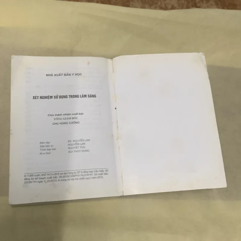 XÉT NGHIỆM SỬ DỤNG TRONG LÂM SÀNG - GS.TS NGUYỄN THẾ KHÁNH - GA.TS. PHẠM TỬ DƯƠNG 739955
