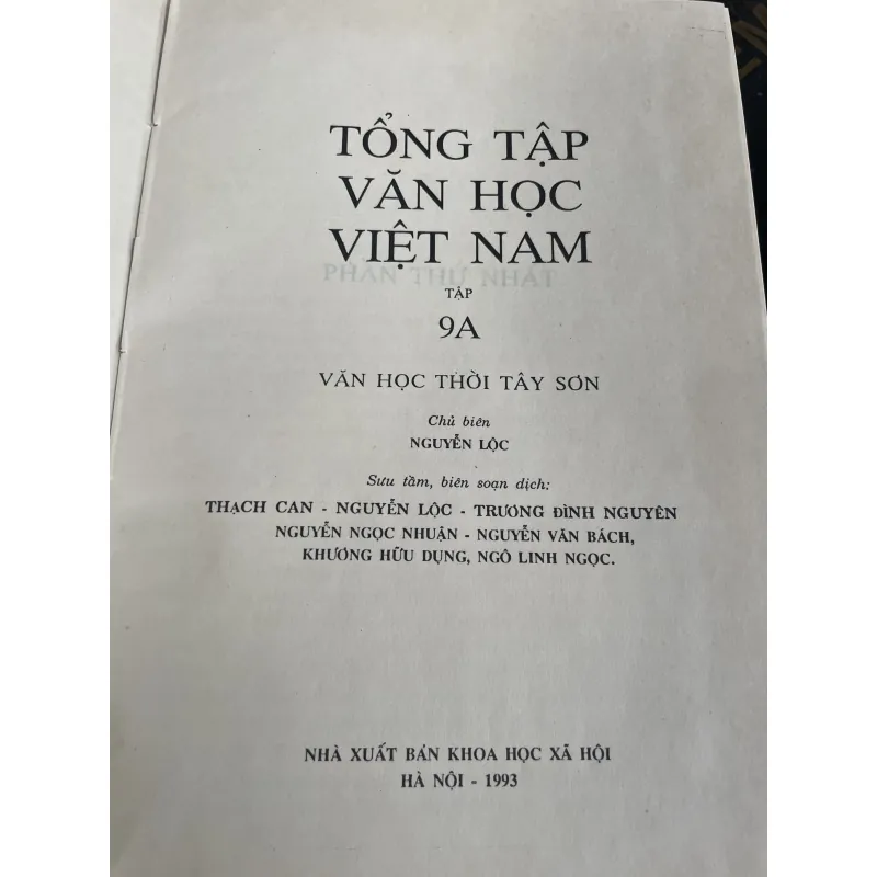 Tập văn học Việt Nam- 9A văn học Sơn Tây- kèm phần Hán văn  971378