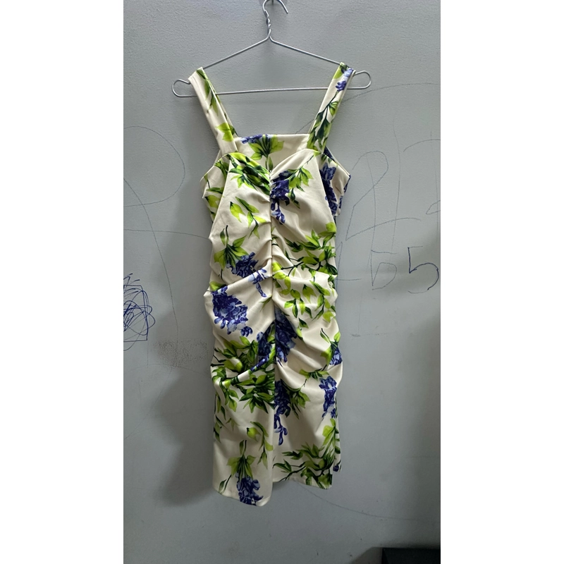 Đầm thun co giãn body 2 dây bản to size M 463089