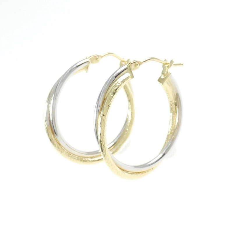 Bông tai hoop 750YG/750WG - Hàng hiệu Authentic 870878