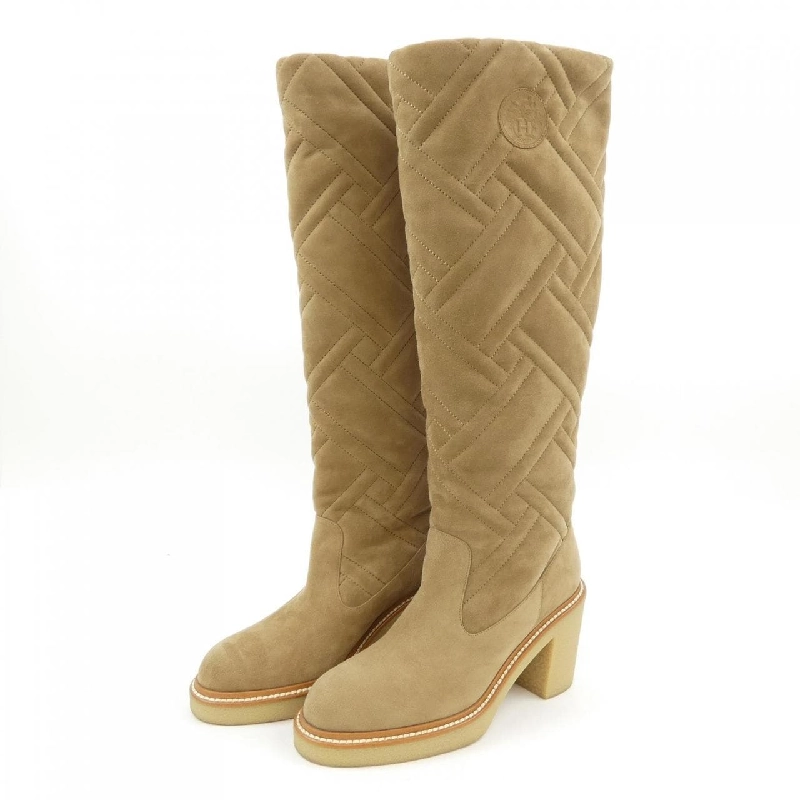 Giày bốt dài HERMES Éx Libris Quilting 222047Z Fjord70 658439