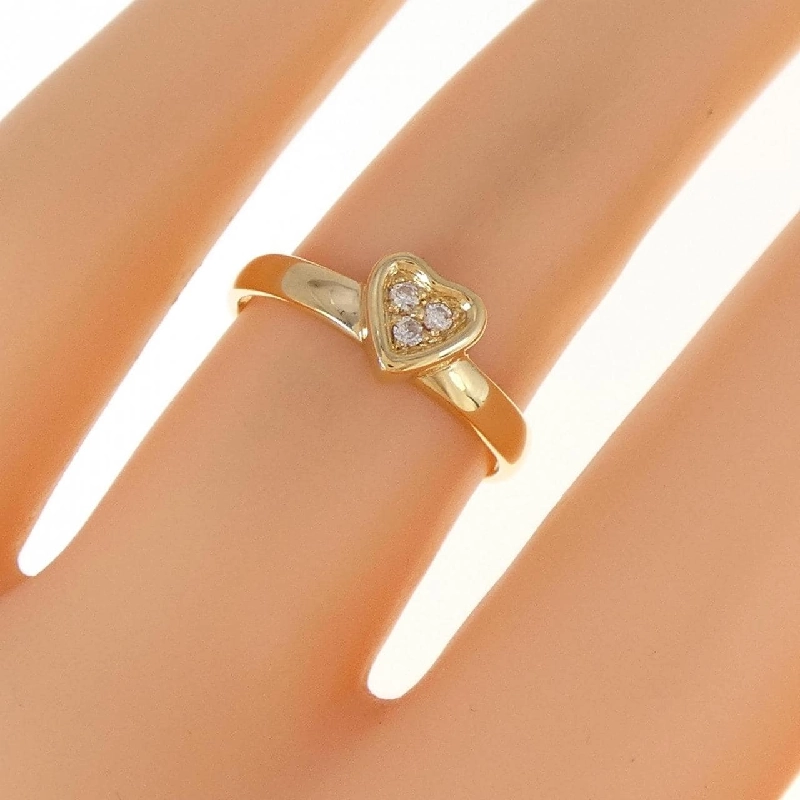 Nhẫn kim cương hình trái tim K18YG 673267