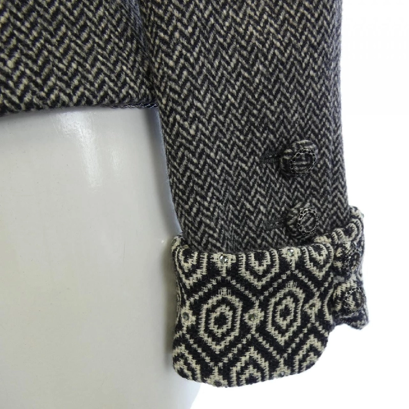 Jacket không cổ CHANEL P33328W04149 - Hàng hiệu Authentic 822355