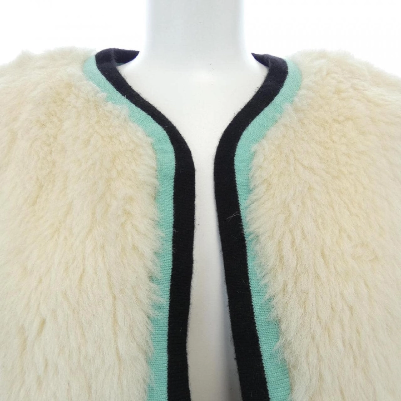 【Mã giảm giá】【Cổ điển】Áo khoác không cổ CHANEL 641844