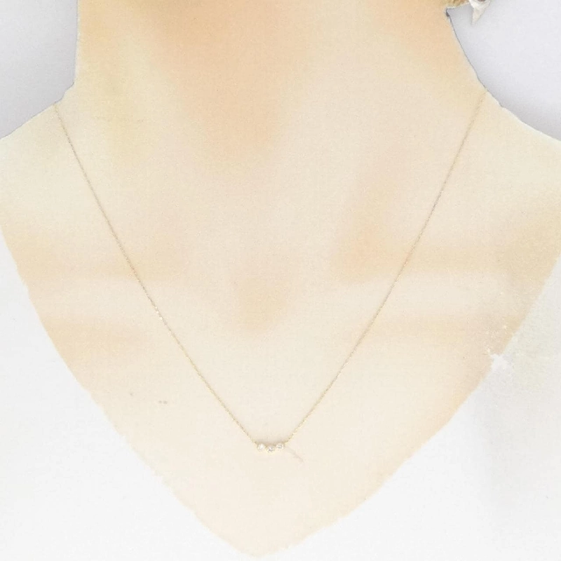 Dây chuyền kim cương K18YG 0.10CT - Hàng hiệu Chính hãng 863502