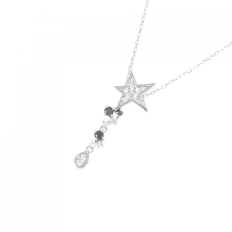 K18WG Ngôi sao Kim cương Dây chuyền 0.20CT - Hàng hiệu Chính hãng 861859