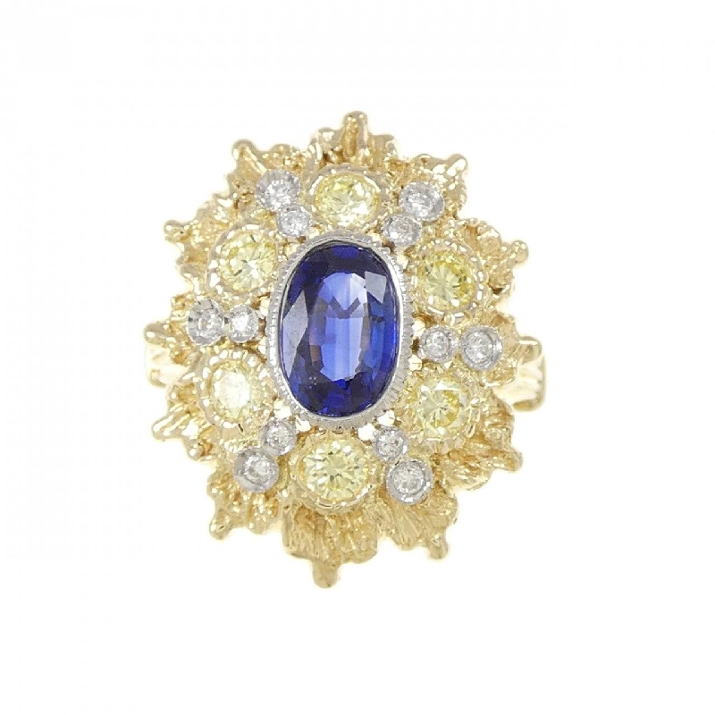 Nhẫn Sapphire K18YG/PT900 1.03CT - Hàng hiệu Chính hãng 848966