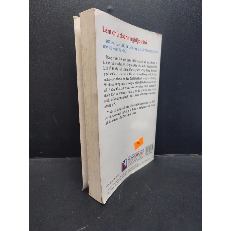 Làm chủ doanh nghiệp nhỏ mới 70% ố vàng bẩn rách góc nhẹ 2006 HCM1406 Peter Wilson và Sue Bates SÁCH QUẢN TRỊ 339956