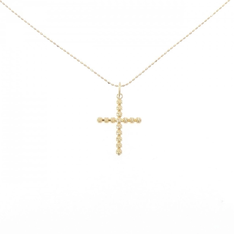 K18YG Dây chuyền hình chữ thập - Hàng hiệu Authentic 863417