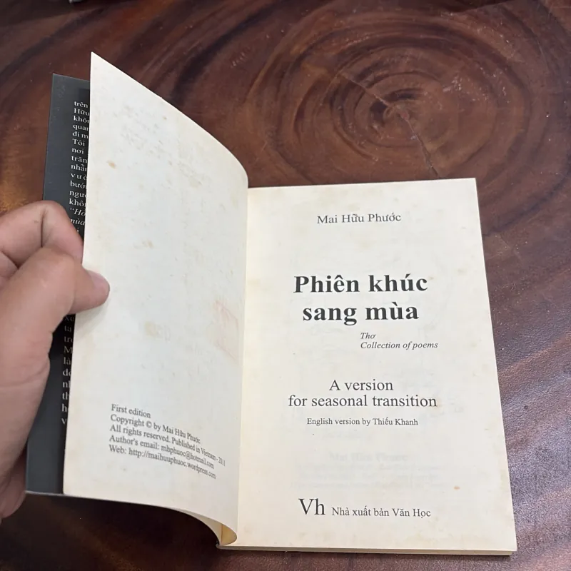 [Chữ Ký Tác Giả] - II Thơ: Phiên Khúc Sang Mùa - Mai Hữu Phước - 2012 998101