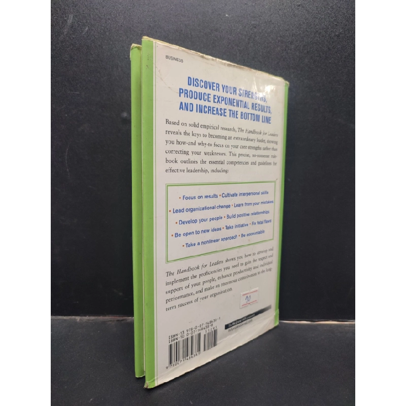 [Phiên Chợ Sách Cũ] The handbook for leaders - Zenger and Folkman (bìa cứng) có 2303 419089
