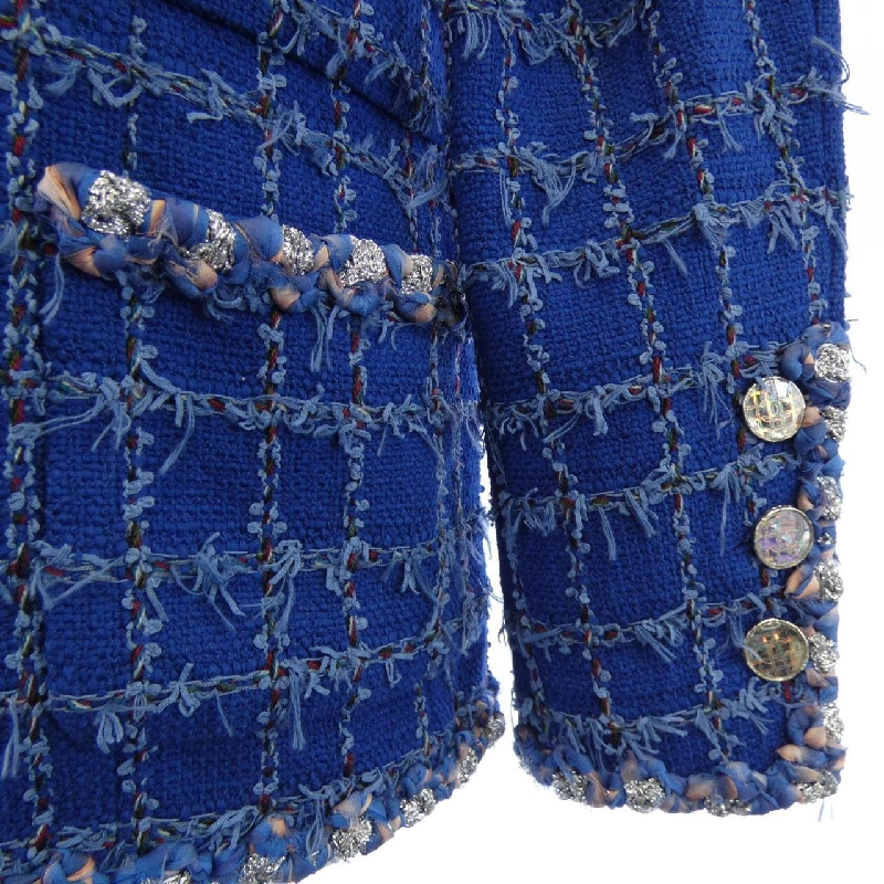 CHANEL P73947V65556 Áo khoác không cổ - Hàng hiệu Authentic 812273