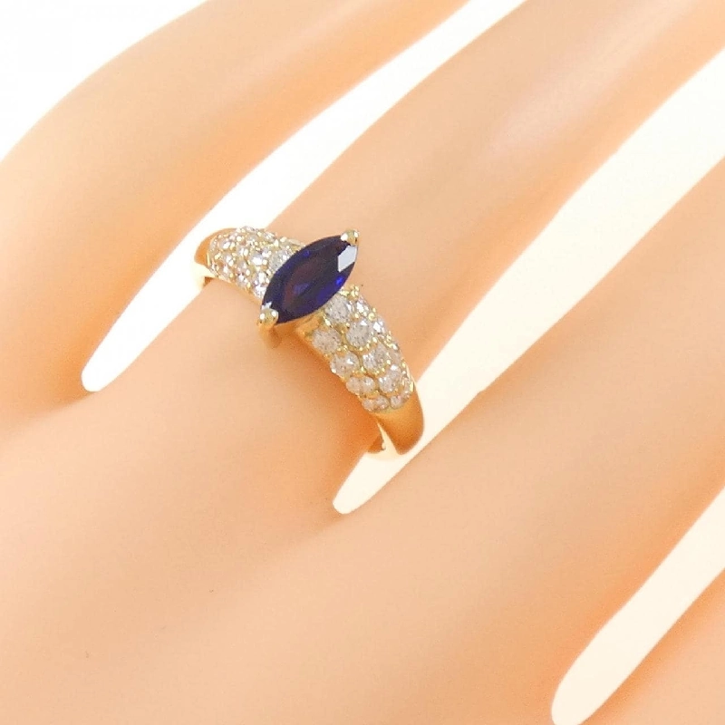 Nhẫn Sapphire K18YG 0.62CT 670796