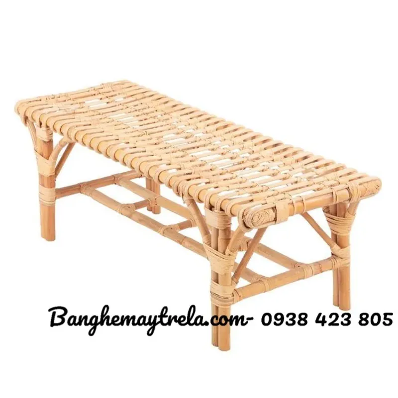 Ghế mây tự nhiên không tựa nhỏ gọn 675439