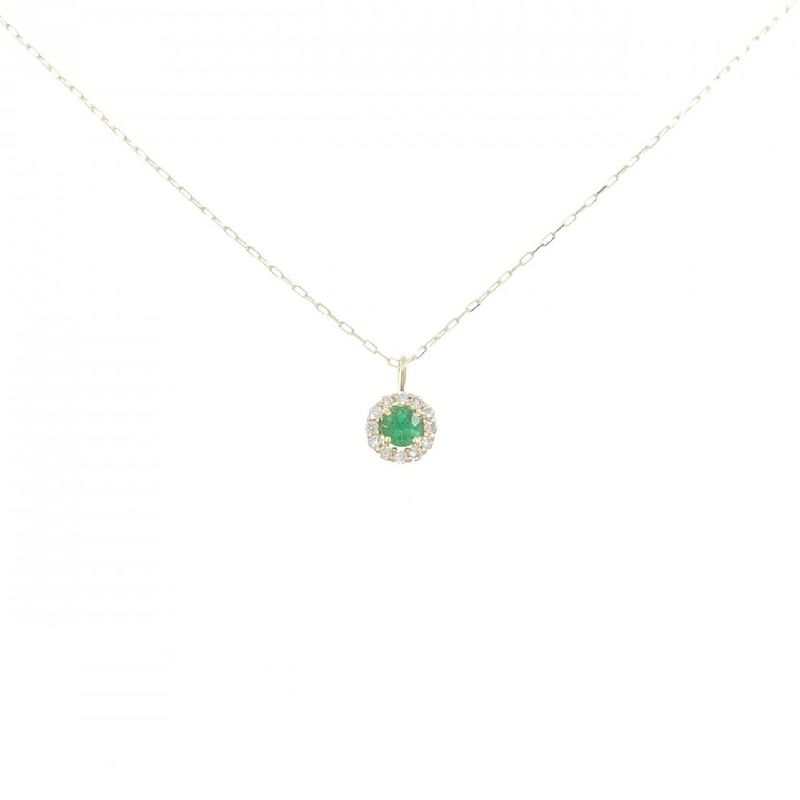 K18YG Emerald Necklace 0.07CT - Hàng hiệu Authentic 858926