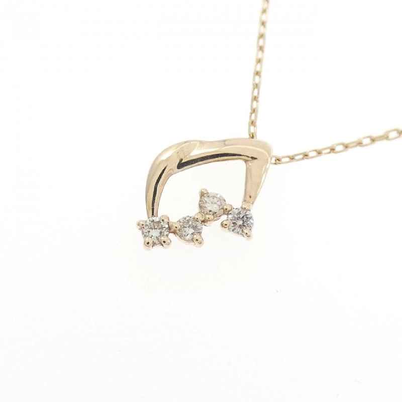 K10YG Dây chuyền kim cương 0.03CT - Hàng hiệu Authentic 857898