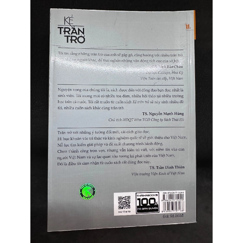 Kẻ trăn trở, Lương Hoài Nam. Mới 90% SBM0609 911913