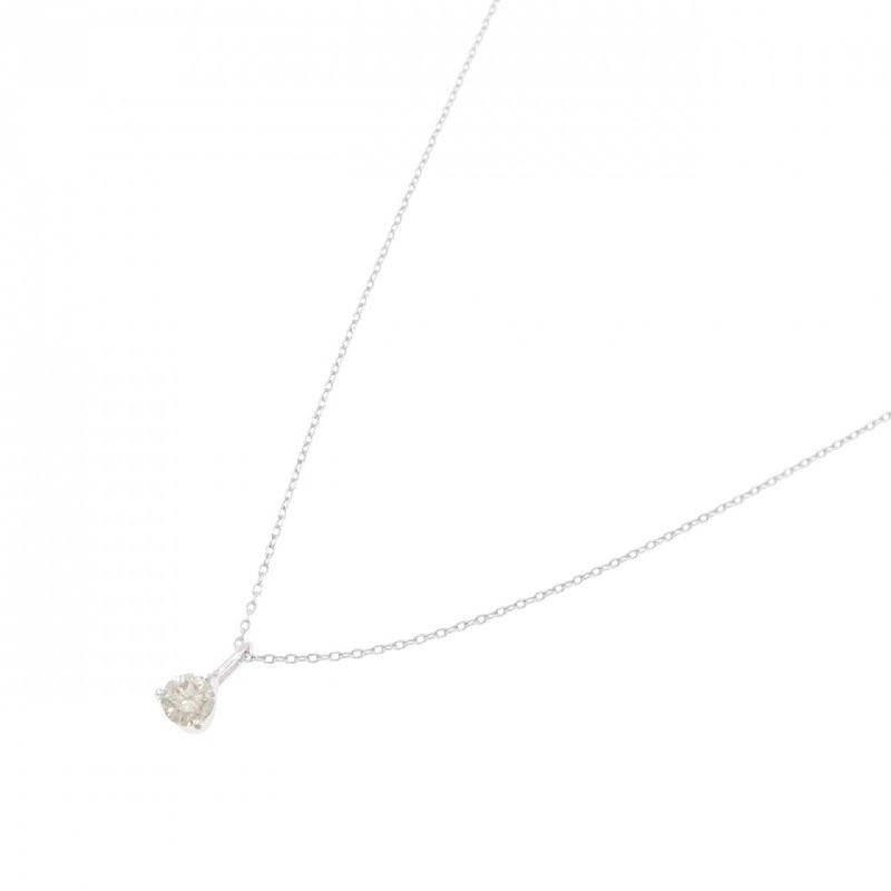 K18WG Solitaire Dây chuyền kim cương 0.30CT - Hàng hiệu Chính hãng 858122