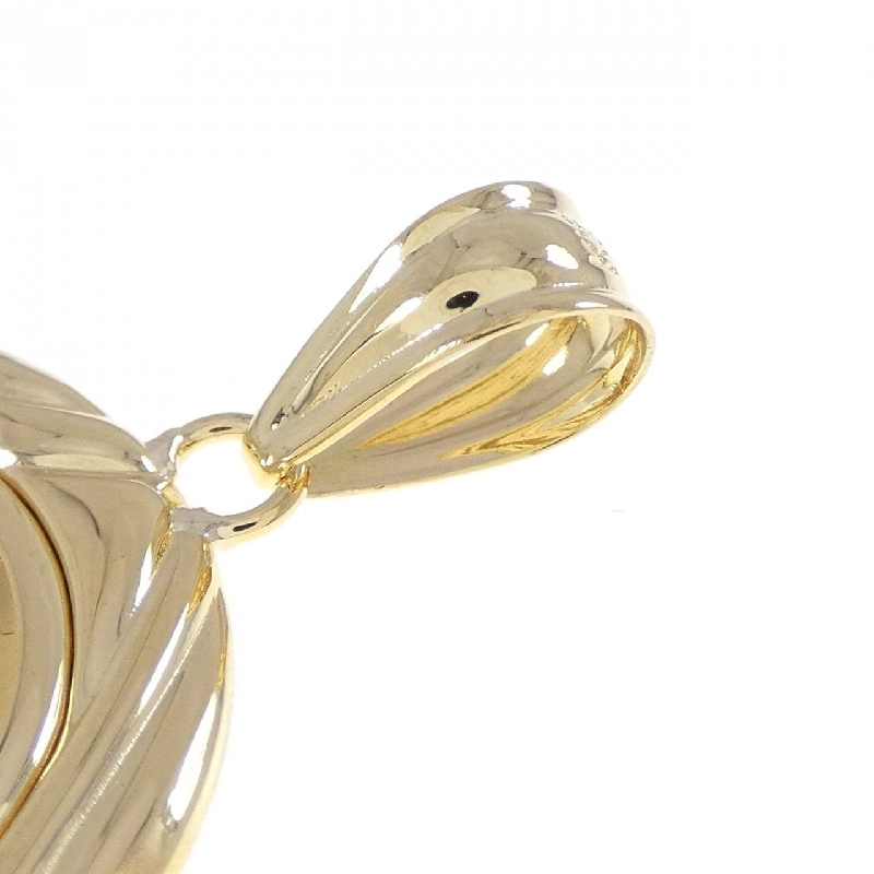 K18YG(枠) Mặt dây chuyền đồng xu - Hàng hiệu Authentic 865312