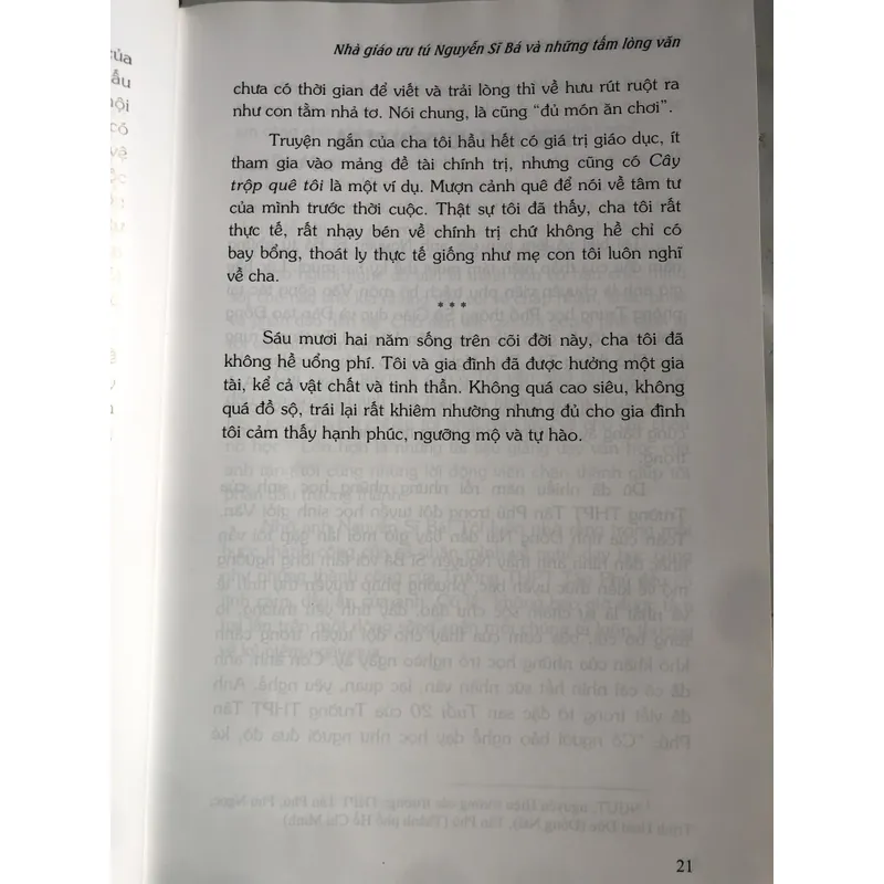 Nhà giáo ưu tú Nguyễn Sĩ Bá và những tấm lòng văn 654449