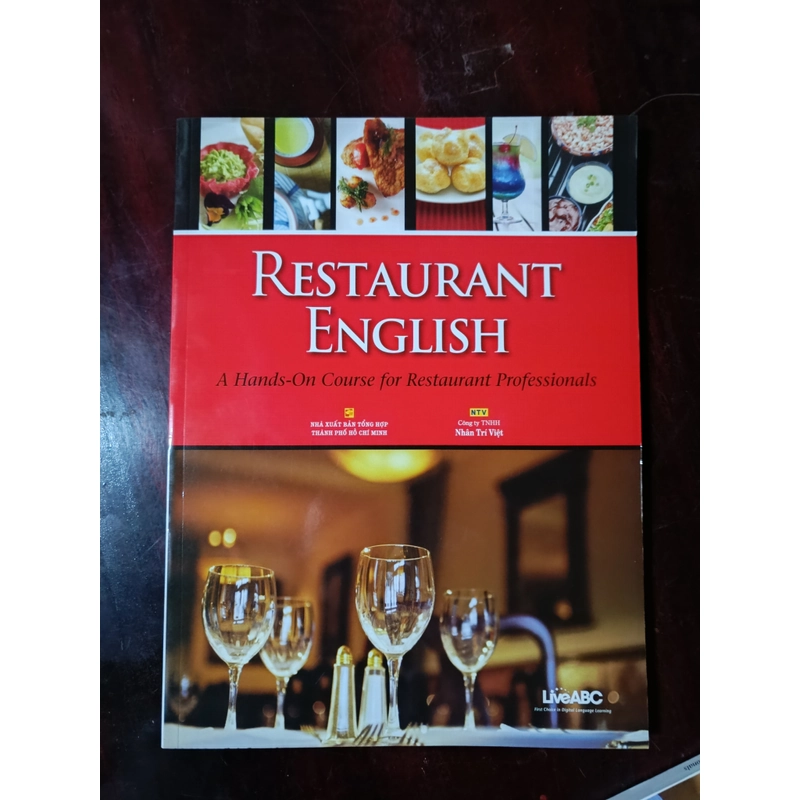 Restaurant English sách chuyên ngành nhà hàng có CD 215746