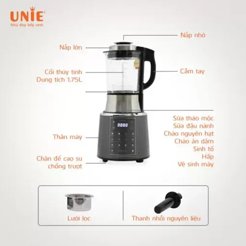 Máy làm sữa hạt UNIE V6S – Thiết kế hiện đại, sang trọng 714865
