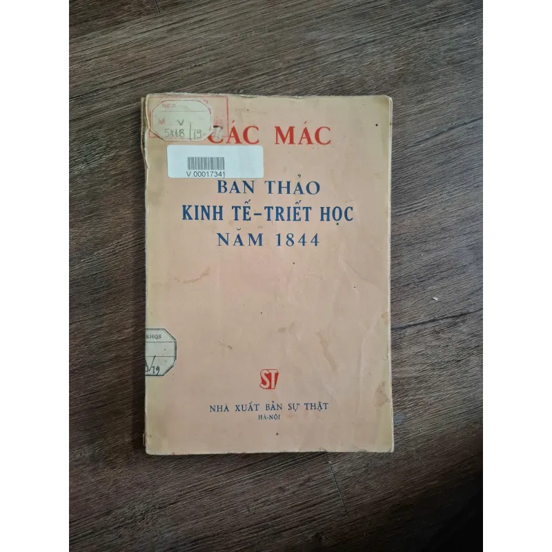 BẢN THẢO KINH TẾ-TRIẾT HỌC NĂM 1844 - CÁC MÁC 718663