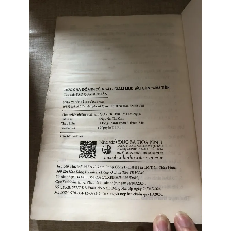 Đức cha Đôminico Ngãi-Giám mục Sài Gòn đầu tiên 976033