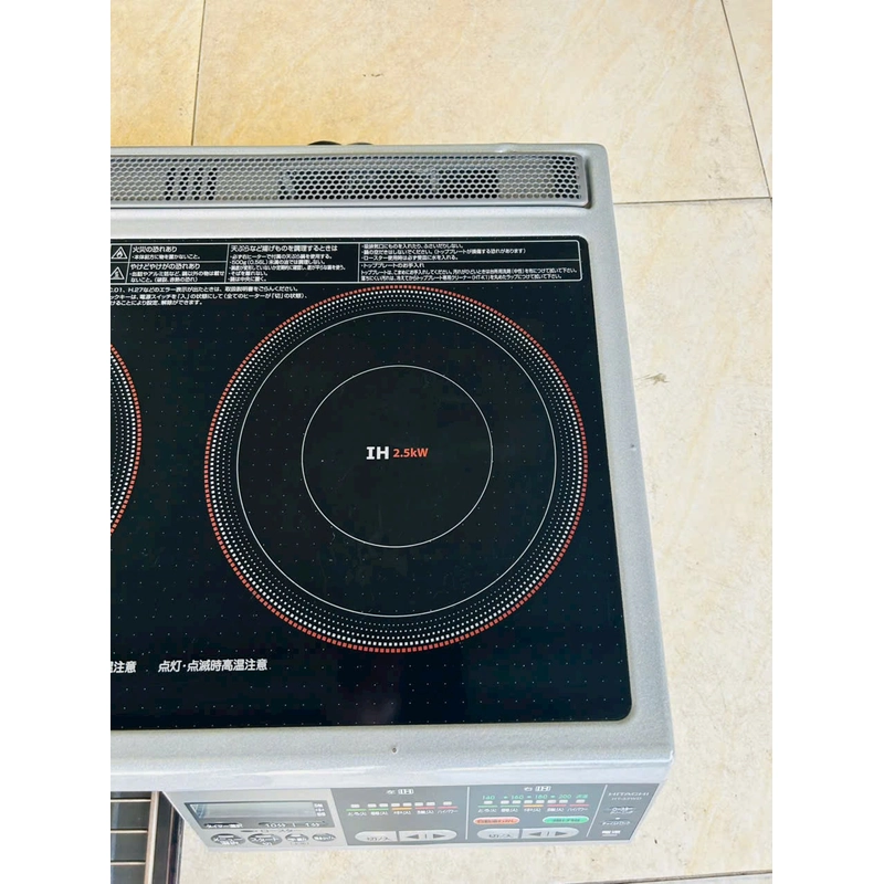 BẾP TỪ DƯƠNG Hitachi nội địa Nhật gồm 2 từ + 1 lò nướng, 503991