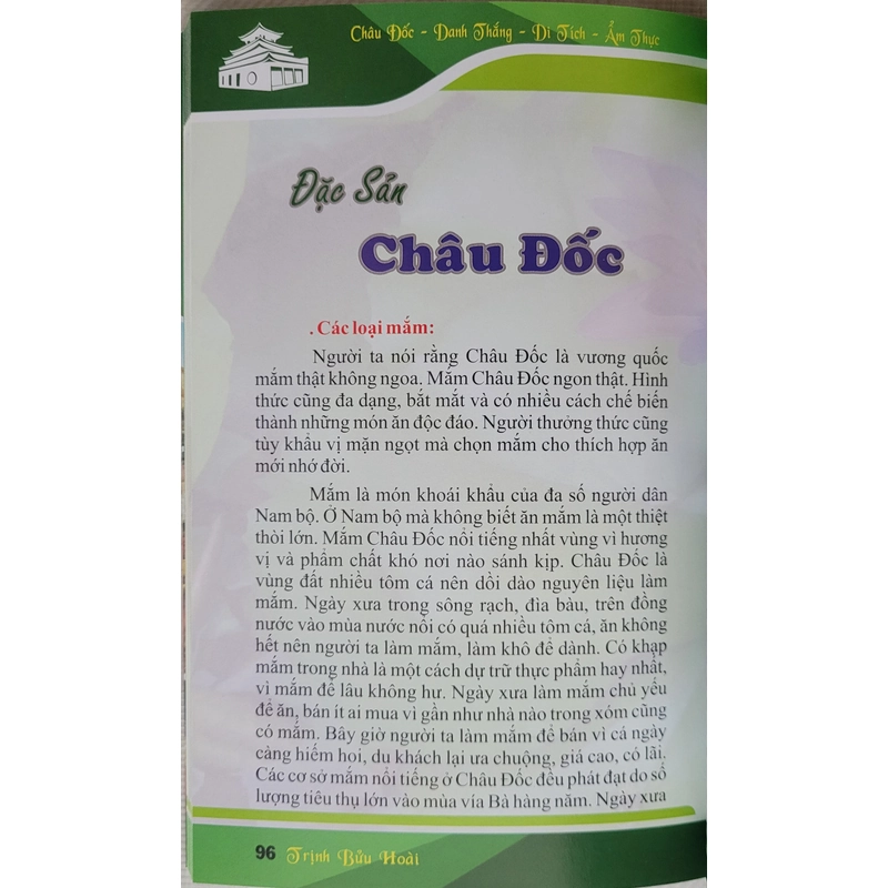 Châu Đốc di tích, thắng cảnh và đặc sản - Trịnh Bửu Hoài (còn mới 95%) 495853