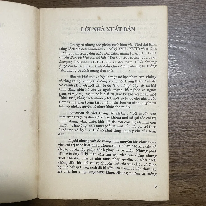 Bàn về khế ước xã hội - Jean Jacques Rousseau 933804