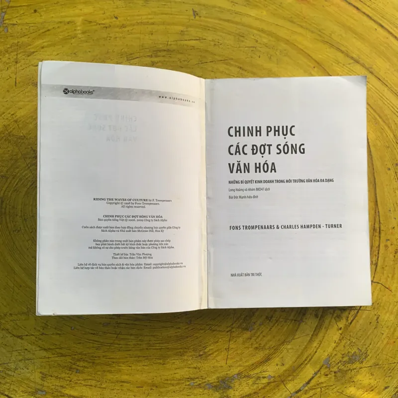  CHINH PHỤC CÁC ĐỢT SÓNG VĂN HOÁ - FON TROMPENAARS & CHARLES HAMPDEN-TURNER 991244