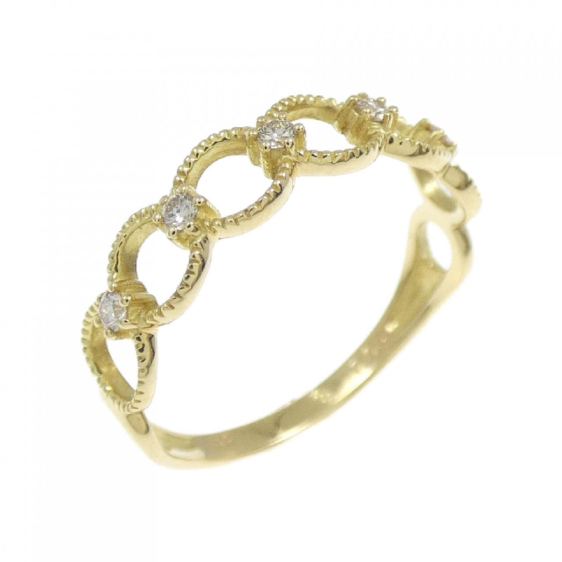 【Sản phẩm mới】Nhẫn pinky kim cương K18YG 0.05CT 673564