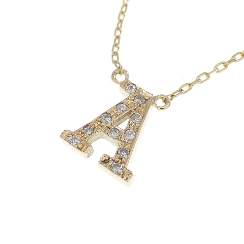 K10YG Chữ cái A Dây chuyền kim cương 0.05CT - Hàng hiệu Chính hãng 857662