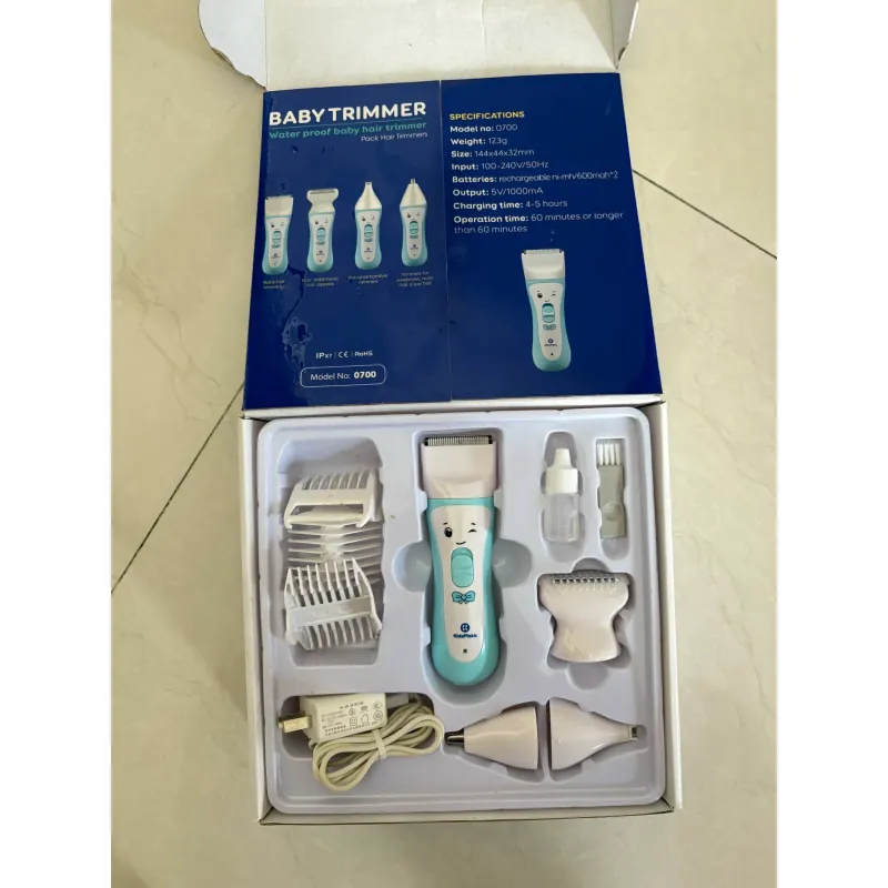 Máy cắt tóc trẻ em Baby Trimmer KidsPlaza chống nước màu xanh dương 714023