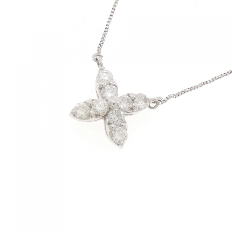 K18WG Hoa Kim Cương Dây Chuyền 0.30CT - Hàng hiệu Chính hãng 863014