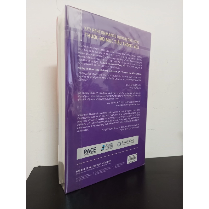 KPI - Thước Đo Mục Tiêu Trọng Yếu (Bìa Cứng) (Tái Bản 2018) - David Parmenter New 95% HCM.ASB0502 341908